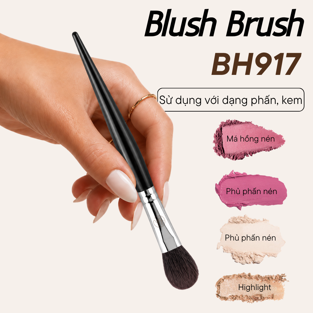 Cọ Má Hồng BH Cosmetics Blush Brush BH917